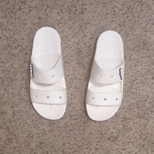 CROCS Men's  Or Women White Slide Sandals